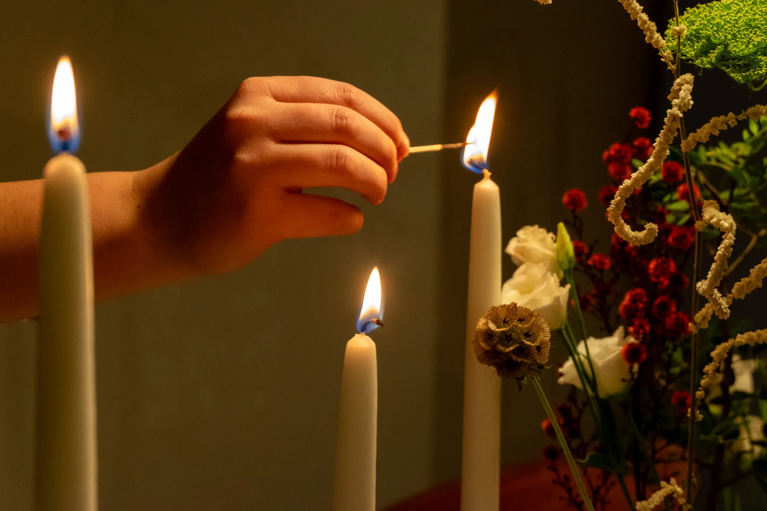 Culinaire presentatie op tafel