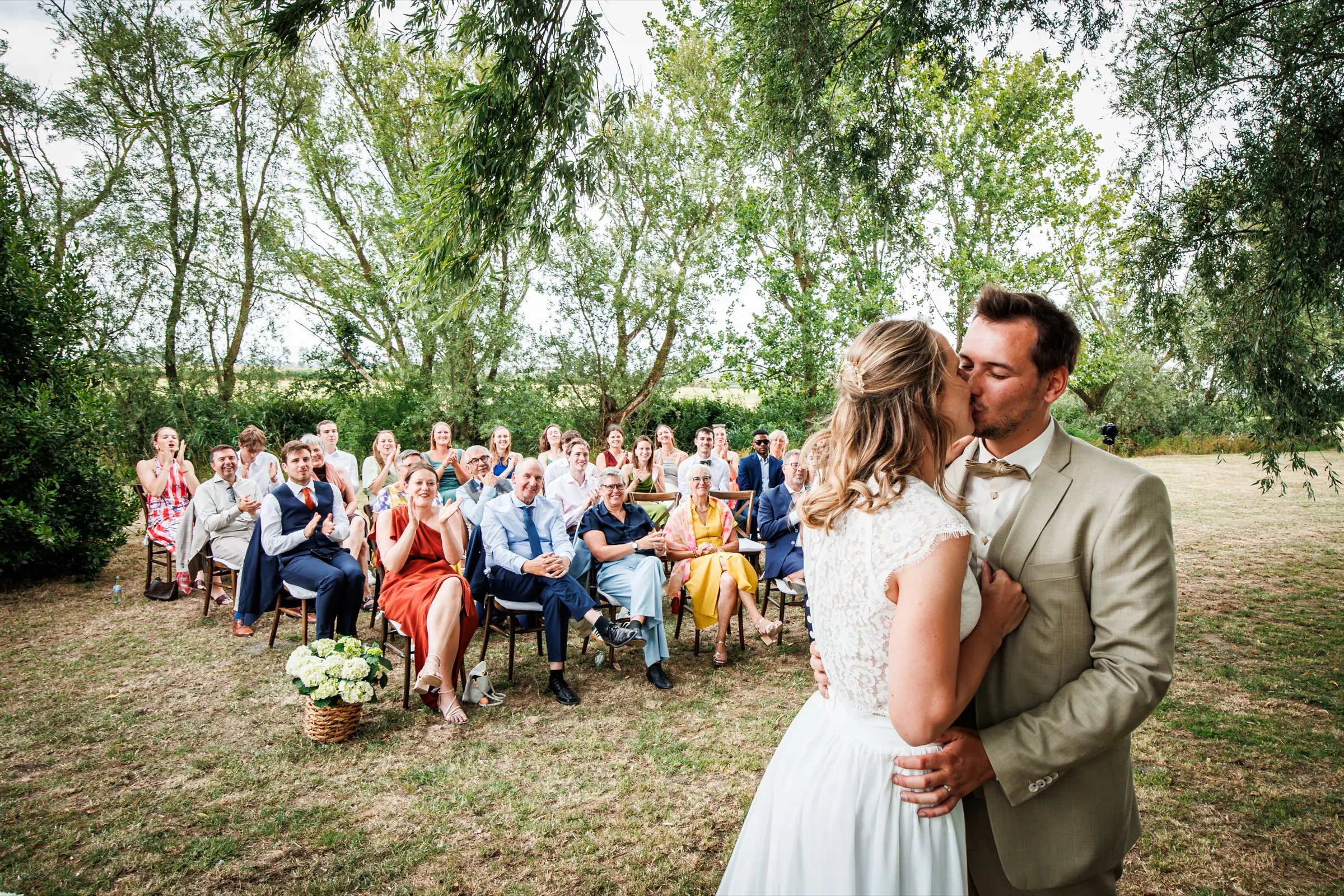 Kus tijdens ceremonie